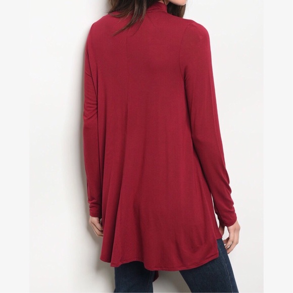 BURGUNDY CHOKER TOP - Picture 4 of 9